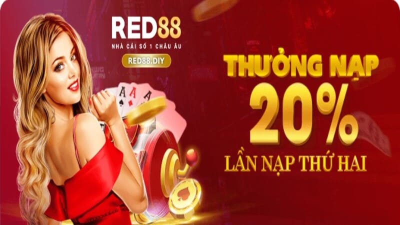 Thưởng 20% lần nạp tiền thứ 2